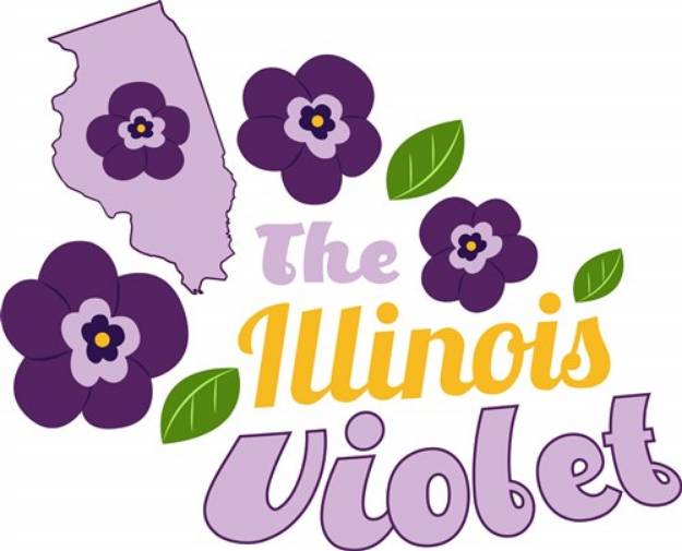 Picture of The Illinois Violet SVG File