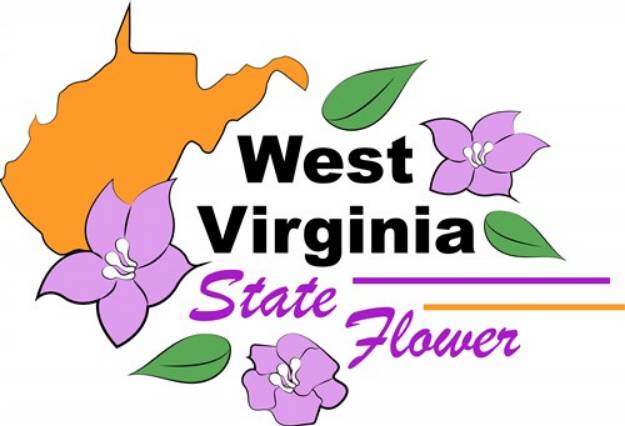 Picture of West Virginia Flower SVG File