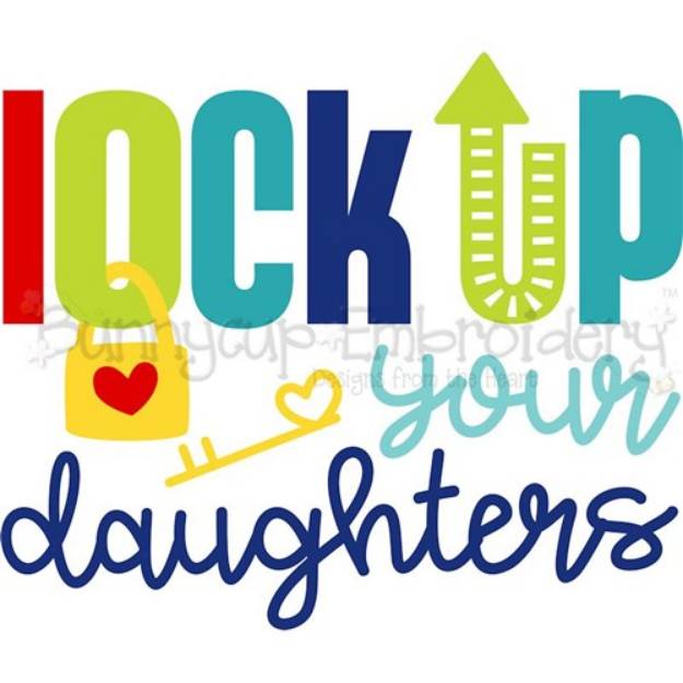 Picture of Lock Up Daughters SVG File