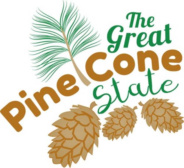 Picture of Pine Cone State SVG File