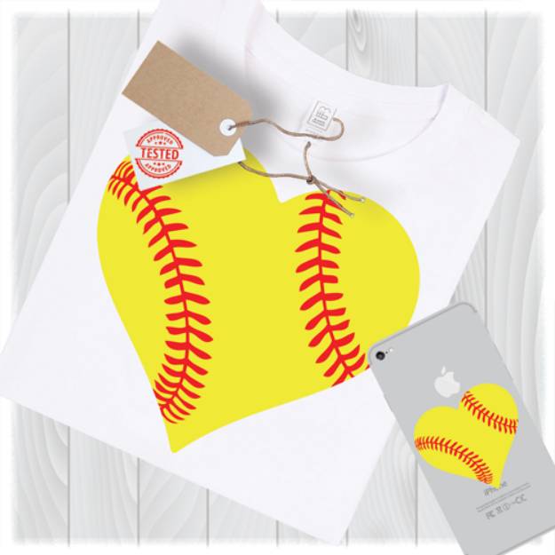 Picture of Softball Love SVG File