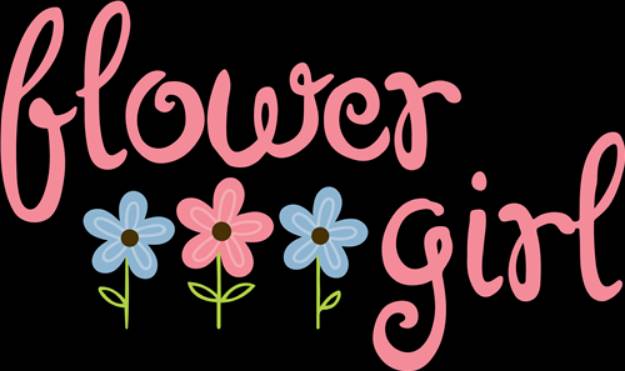 Picture of Flower Girl SVG File