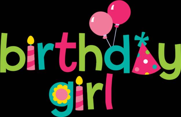 Picture of Birthday Girl   SVG File