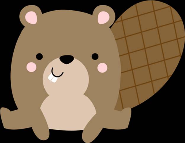 Picture of Boxy Beaver SVG File