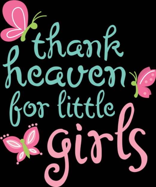 Picture of Thank Heaven For Little Girls  SVG File