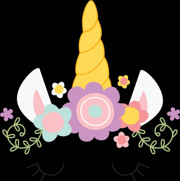 Picture of Unicorn Face   SVG File