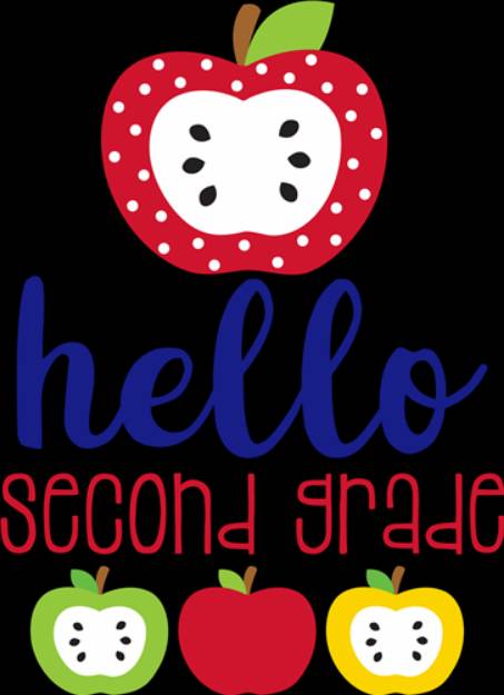 Picture of Hello Second Grade SVG File