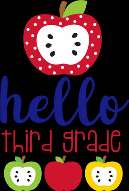 Picture of Hello Third Grade SVG File