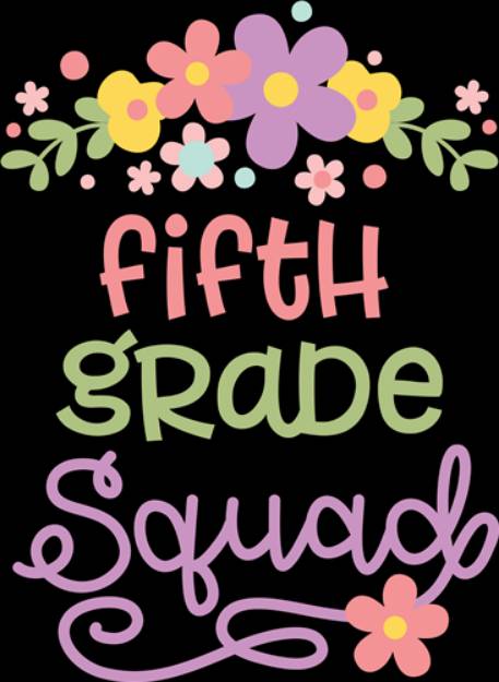 Picture of Fifth Grade Squad SVG File