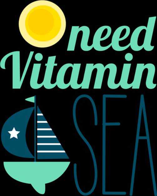 Picture of Need Vitamin Sea SVG File