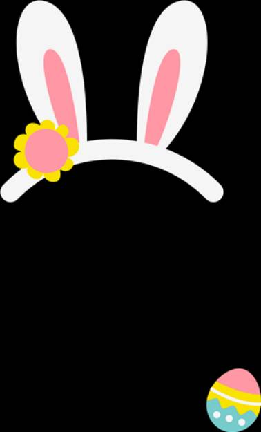 Picture of Bunny Ears Monogram Topper SVG File