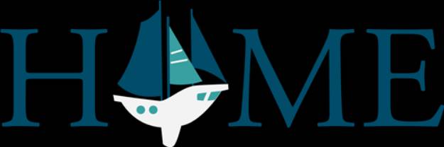 Picture of Home With Sail Boat SVG File