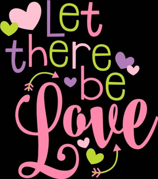 Picture of Let There Be Love SVG File