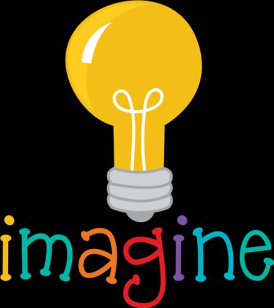 Picture of Imagine Lightbulb SVG File