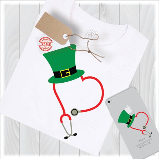 Picture of St Patricks Day Nurse SVG File