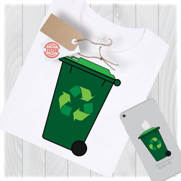 Picture of Recycling Bin SVG File