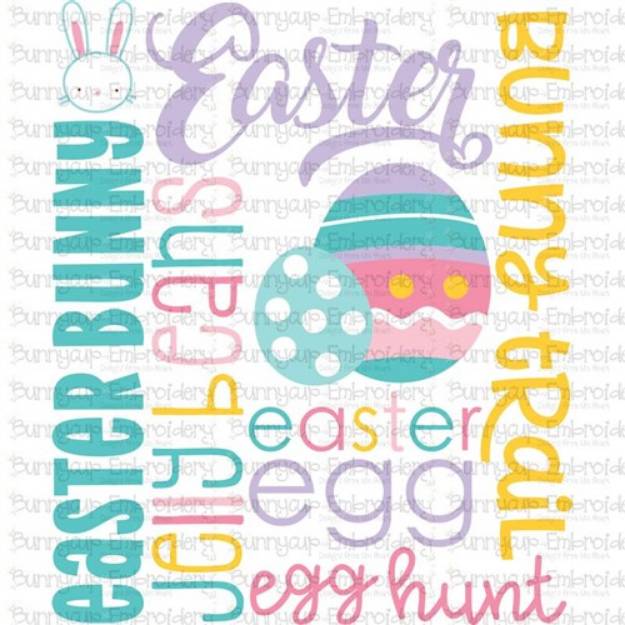 Picture of Easter Subway Art SVG File