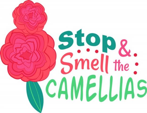 Picture of Smell The Camellias SVG File