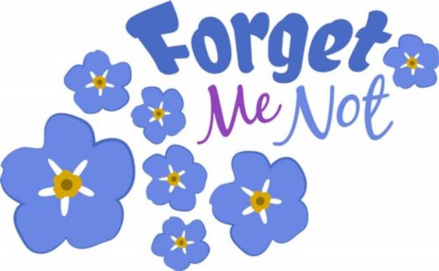 Picture of Forget Me Not SVG File