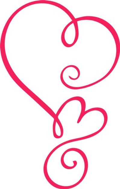 Picture of Valentine Hearts SVG File