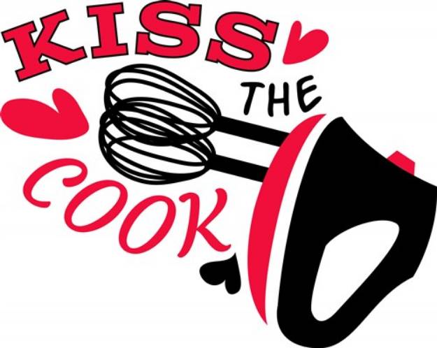 Picture of Kiss The Cook SVG File