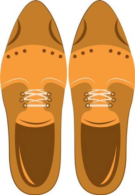 Picture of Wing Tip Shoes SVG File