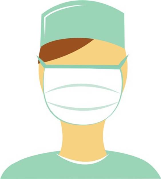 Picture of Doctor In Mask SVG File