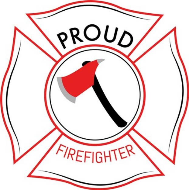 Picture of Proud Firefighter SVG File