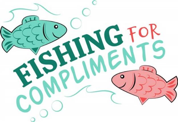 Picture of Fishing For Compliments SVG File