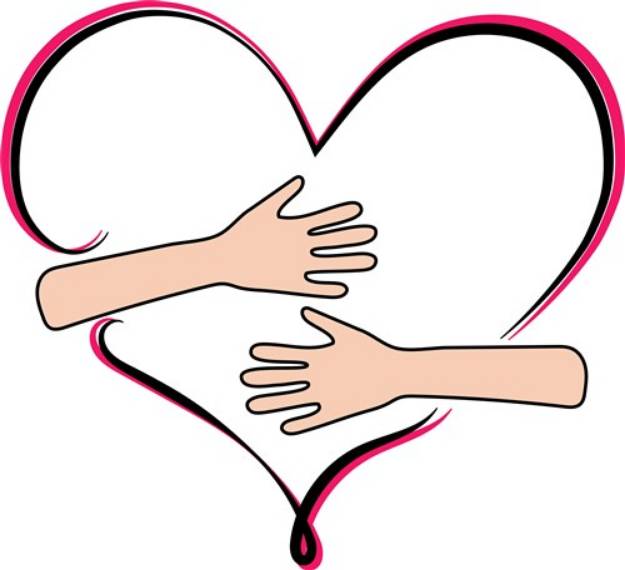 Picture of Hug Heart SVG File