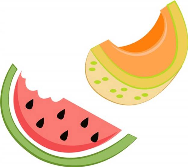 Picture of Melon Slices SVG File