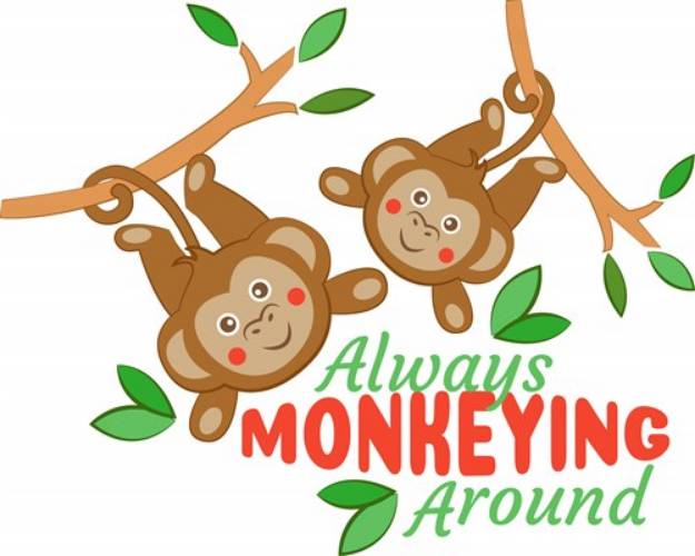 Picture of Monkeying Around SVG File