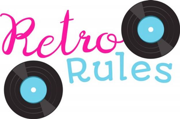 Picture of Retro Rules SVG File