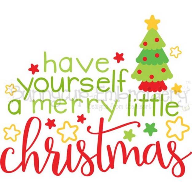 Picture of Merry Little Christmas SVG File