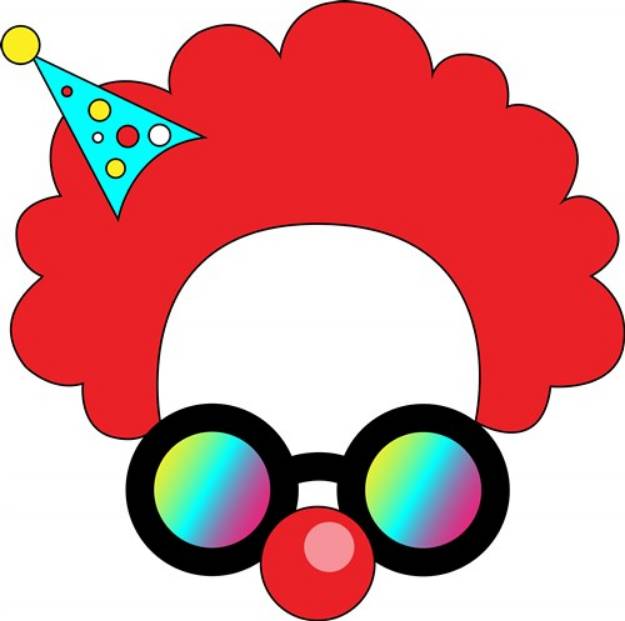 Picture of Clown Head SVG File