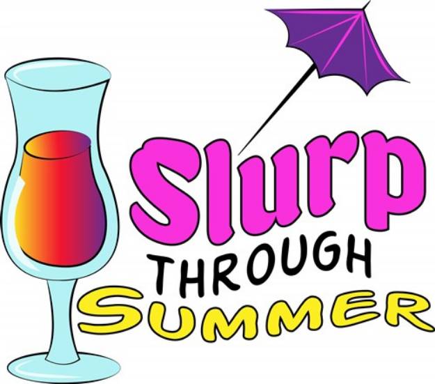 Picture of Slurp Through Summer SVG File