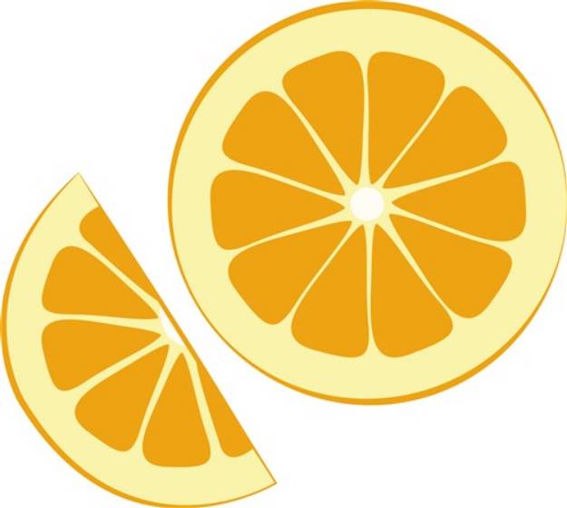 Picture of Orange Slice SVG File