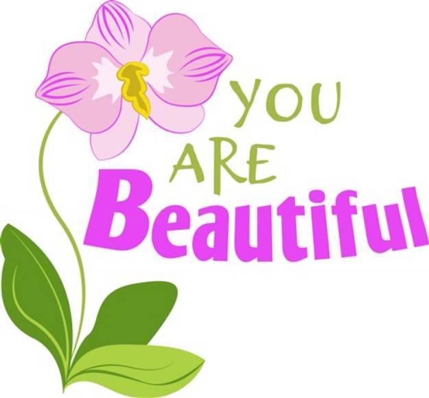 Picture of You Are Beautiful SVG File