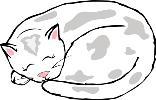 Cat Nap SVG File Print Art| SVG and Print Art at GrandSlamDesigns.com