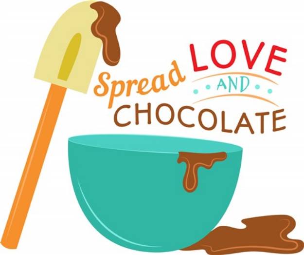 Picture of Spread Love & Chocolate SVG File