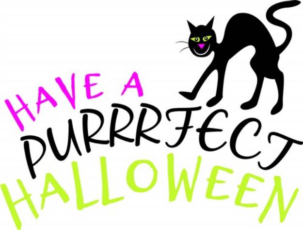 Picture of Have A Purrrfect Halloween SVG File