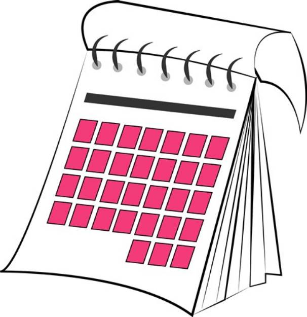 Picture of Standing Calander SVG File