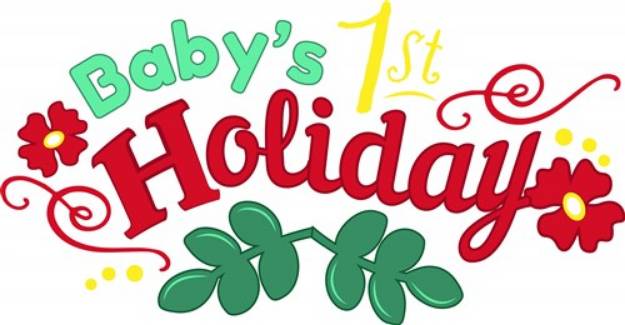 Picture of Babys 1st Holiday SVG File