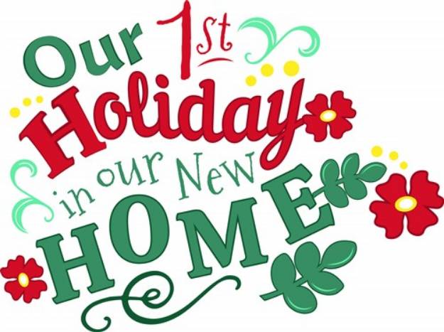 Picture of 1st Holiday At Home SVG File