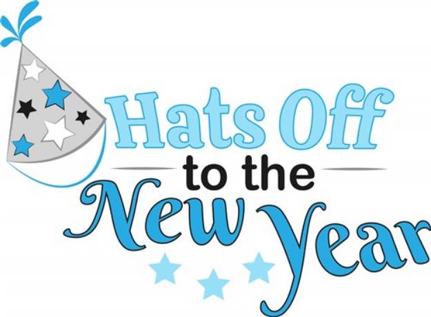 Picture of New Year Hats Off! SVG File