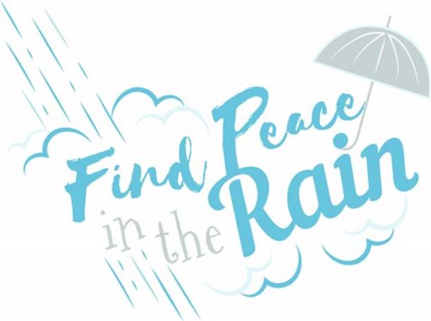 Picture of Find Peach In The Rain SVG File