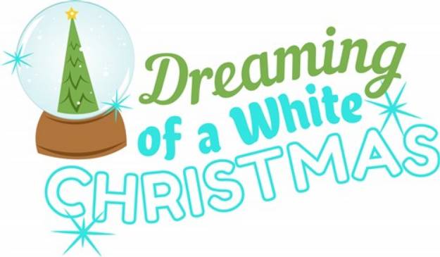 Picture of White Christmas SVG File