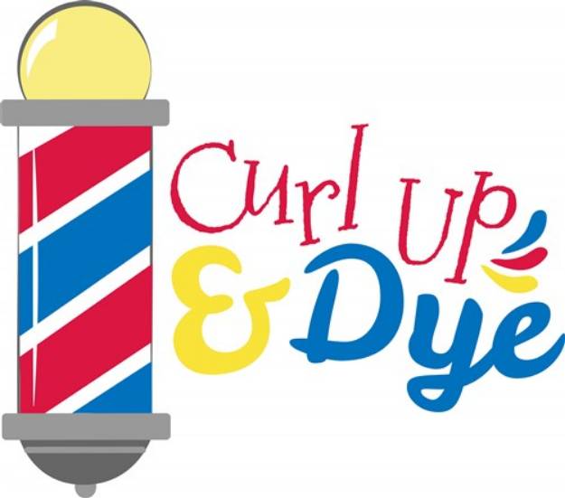 Picture of Curl Up & Dye SVG File