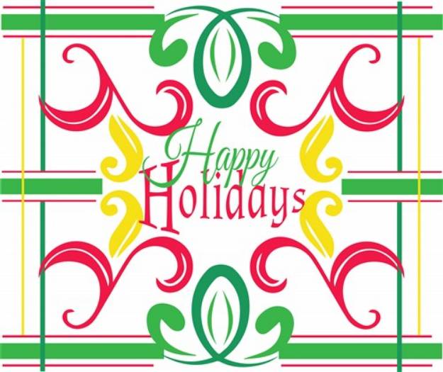 Picture of Happy Holidays SVG File