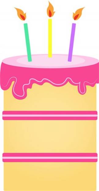 Picture of Birthday Cake SVG File